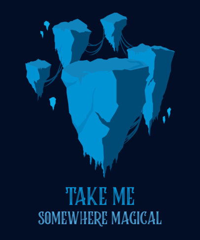 T-Shirt Design Generator Featuring an Illustration Inspired by Avatar