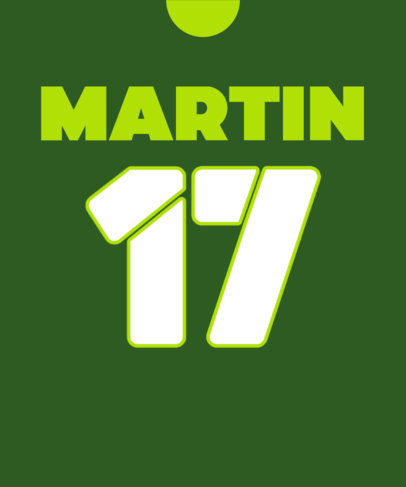 World Championship-Inspired T-Shirt Design Maker with a Soccer Player's Number