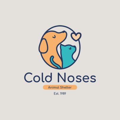 Online Logo Template with Pet Graphics for Animal Shelters
