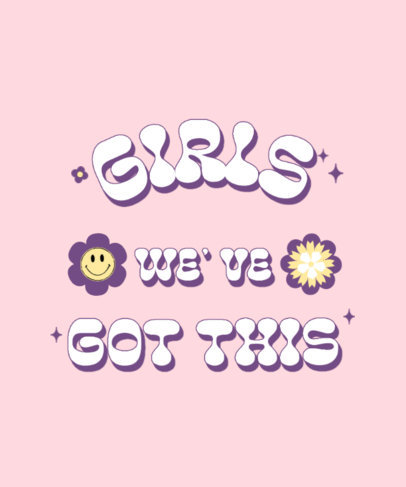 Feminist T-Shirt Design Maker Featuring a Powerful Quote