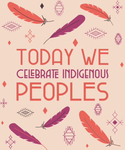 T-Shirt Design Creator Featuring Native American Heritage Month-Themed Graphics