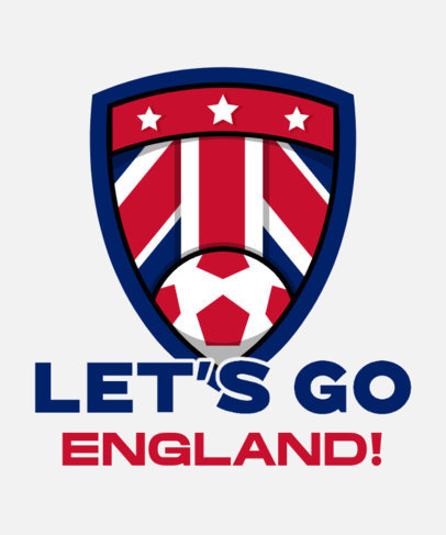 Soccer-Themed T-Shirt Design Generator for an English Team