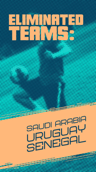 Instagram Story Creator for a Soccer Championship Update