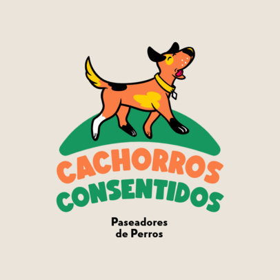 Pet-Themed Logo Maker for a Dog Walking Service