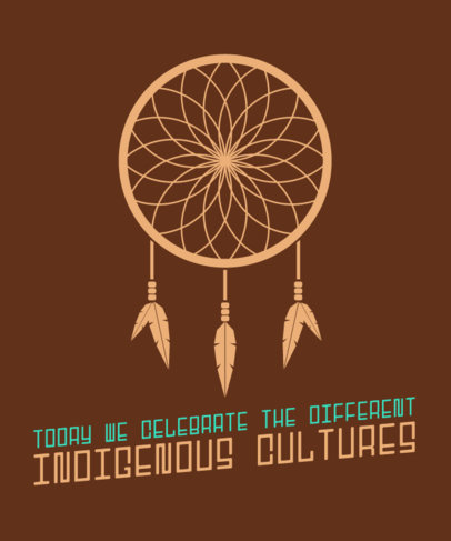 Commemorative T-Shirt Design Creator to Celebrate Indigenous Cultures 2040q-5092