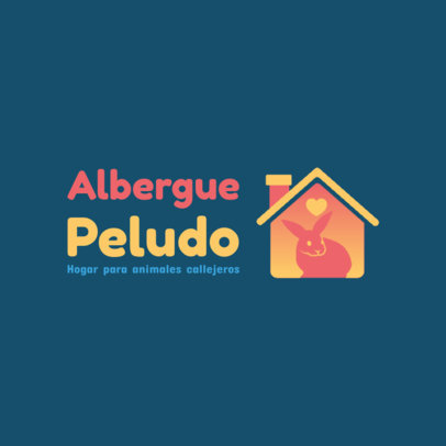 Logo Template for a Pet Shelter with a House Graphic