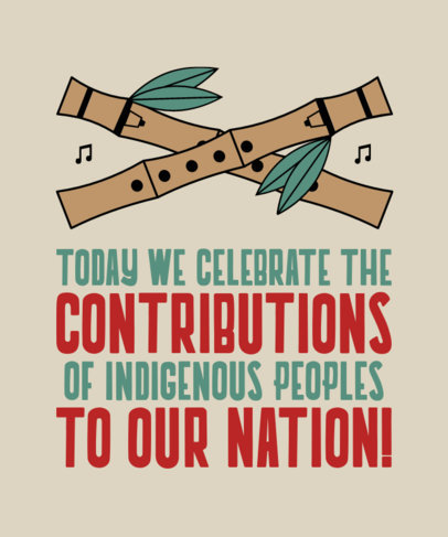 T-Shirt Design Maker to Commemorate Indigenous People 2258k-5092