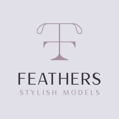 Stylish Logo Creator for a Fashion Models Agency