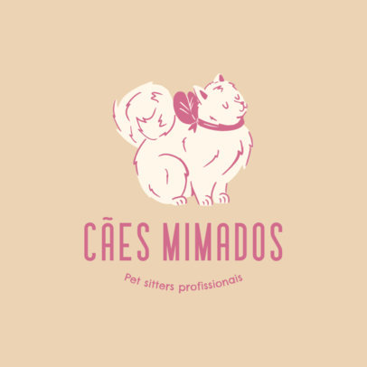 Online Logo Maker with a Cat Illustration for Professional Pet Sitters 