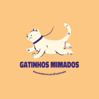 Illustrated Logo Generator for Professional Cat Sitters
