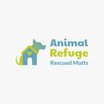 Online Logo Maker for a Pet Shelter with a Dog Silhouette