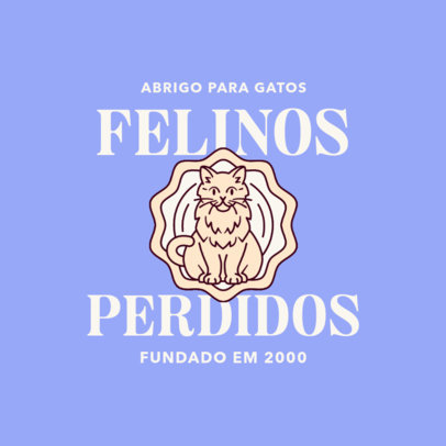 Logo Creator with a Friendly Cat for an Animal Shelter