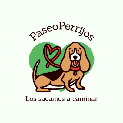 Online Logo Template for Professional Pet Walkers 