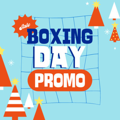 Boxing Day-Themed Instagram Post Maker Featuring Christmas Graphics 4592j-5112