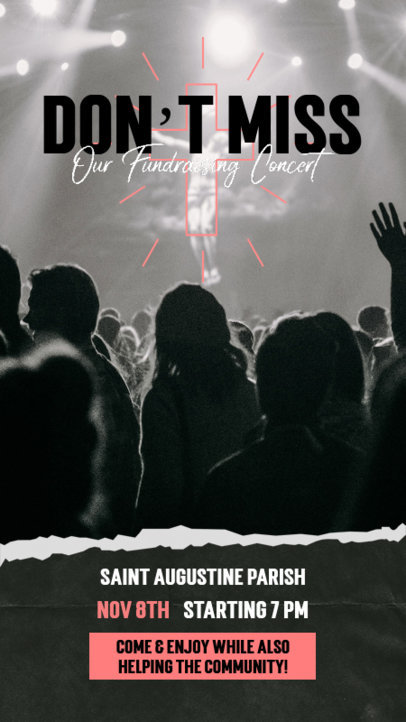 Instagram Story Maker to Promote a Christian Concert