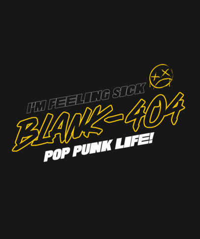 Quote T-Shirt Design Creator With a Theme Inspired by Blink 182 2771p-5117
