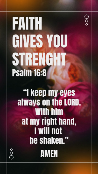Christian-Themed Instagram Story Maker Featuring a Prayer 