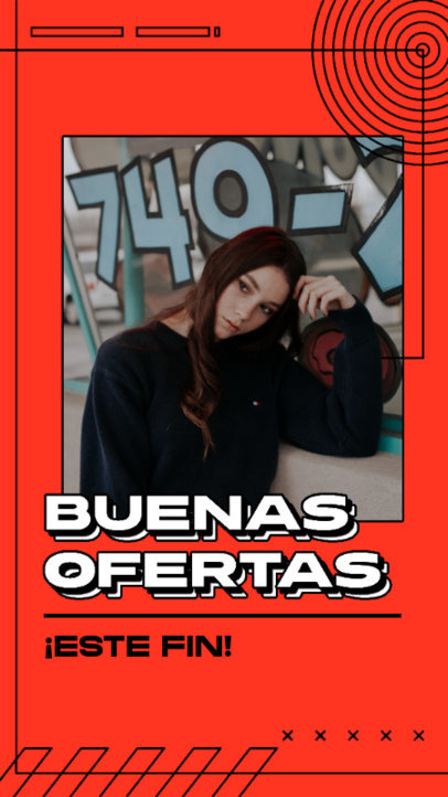 Gran Fin-Themed Instagram Story Maker Featuring a Big Promo Ad