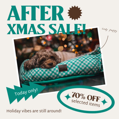 Instagram Post Creator with a Post-Christmas Sale for Pet Accessories 5742f-el1