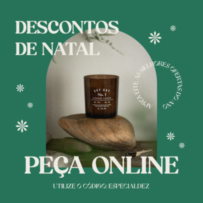 Instagram Post Generator Featuring an Online Christmas Discount 5744f-el1