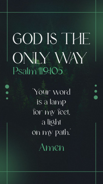 Instagram Story Creator Featuring a Christian Verse