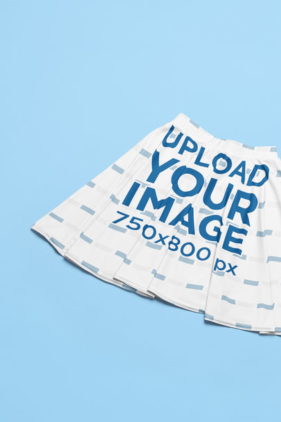 Skater Skirt Mockup Featuring a Color-Customizable Background m30574
