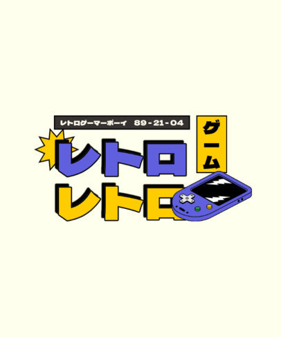 T-Shirt Design Maker Featuring Gaming-Themed Graphics