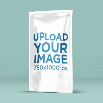 Mockup of a Doypack Placed in a Minimalist Setting 5450 el1