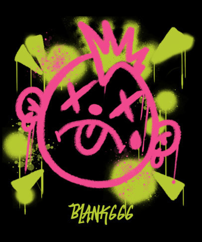 Graffiti T-Shirt Design Maker With a Theme Inspired by Blink 182 3683j-5118