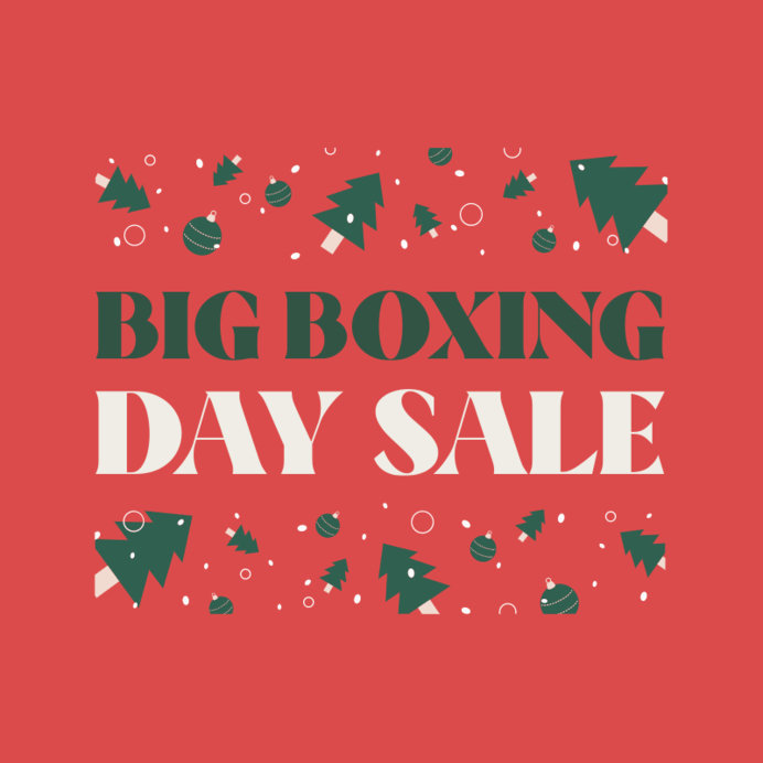 Social Media Post Generator Featuring a Boxing Day Sale