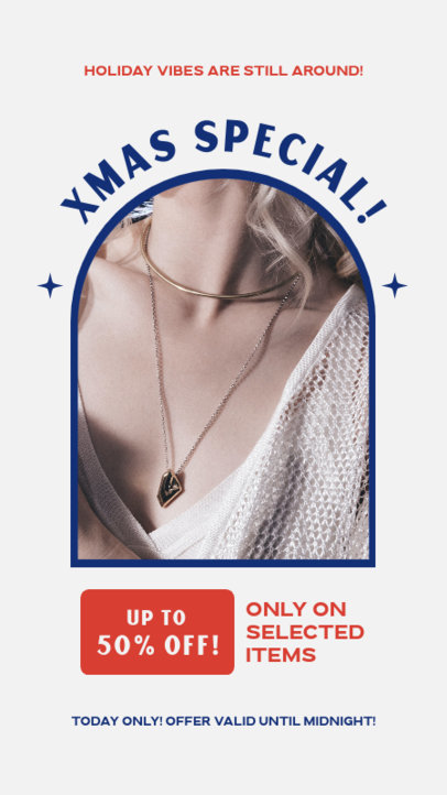 Instagram Story Maker for a Jewelry Seasonal Promo