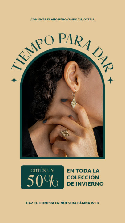 Instagram Story Creator to Promote a Jewelry Xmas Sale