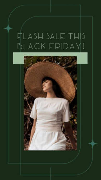 Instagram Story Video Maker for a Black Friday Flash Sale Promo