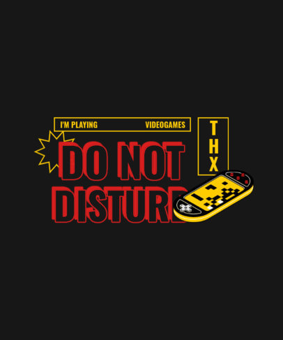 T-Shirt Design Creator Featuring an Illustrated Gaming Device
