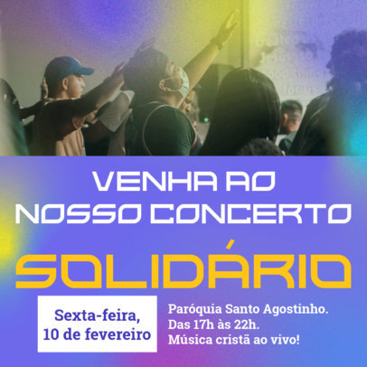 Instagram Post Generator for a Christian Church Concert