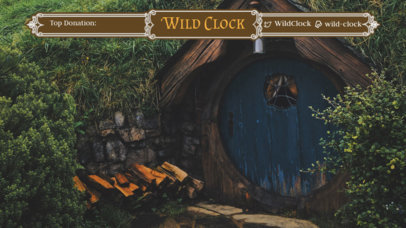 Elden Ring-Inspired Theme Twitch Overlay Creator Featuring a Fantasy Land in the Background