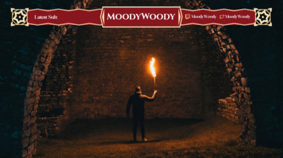 Twitch Overlay Template with Medieval-Style Graphics Inspired by Elden Ring