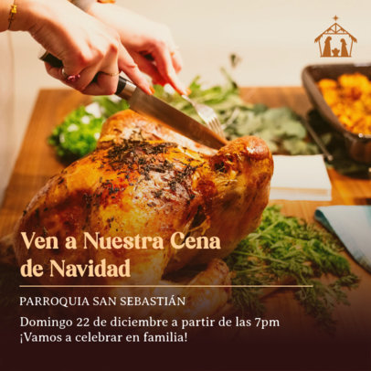 Instagram Post Generator for a Church's Christmas Dinner