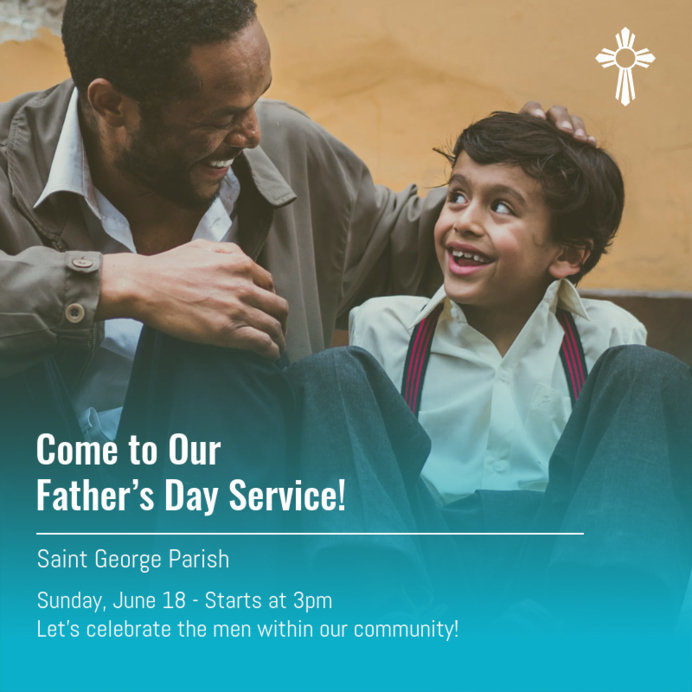 Instagram Post Template for a Church's Father's Day Service