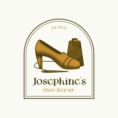 Online Logo Template for a Footwear Repair Store