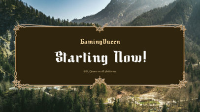 Twitch Screen Generator Featuring a Fantasy Land Background