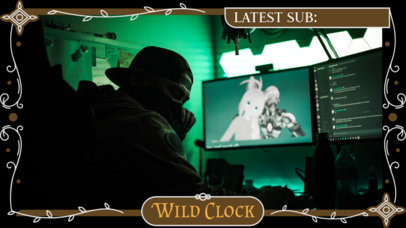 Twitch Webcam Overlay Creator for Streamers Featuring a Fantasy-Style Frame 5107e