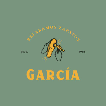 Logo Creator for a Shoes Repair Business Featuring a Minimalist Aesthetic