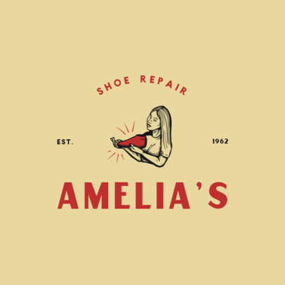 Minimalist Logo Generator for a Shoe Repair Business