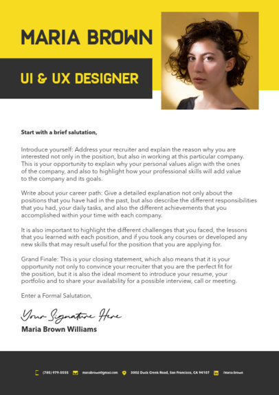 LinkedIn Cover Letter Template with Squared Pictures 5764 el1