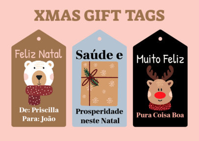 Cute Gift Tag Creator Featuring Christmas-Themed Graphics 5124b