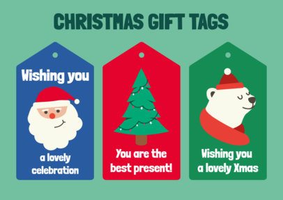 Gift Tag Maker for Christmas Presents 5124d-5127