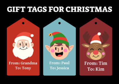 Gift Tag Generator to Celebrate Christmas Season 5124e-5127