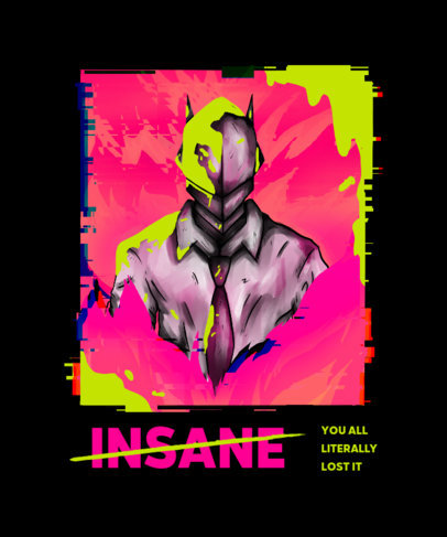 T-Shirt Design Maker Featuring Chainsaw Man-Inspired Illustrations