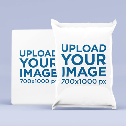 Mockup of a Trading Card Package Featuring a Customizable Background